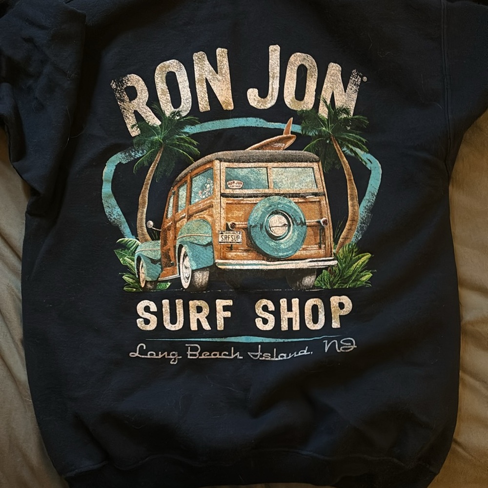 Ron Jon Surf Shop dark blue hoodie with old car design